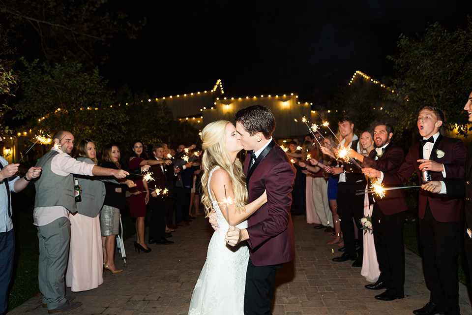 Autumn-inspired-wedding-at-coto-valley-country-club-reception-sparkler -exit